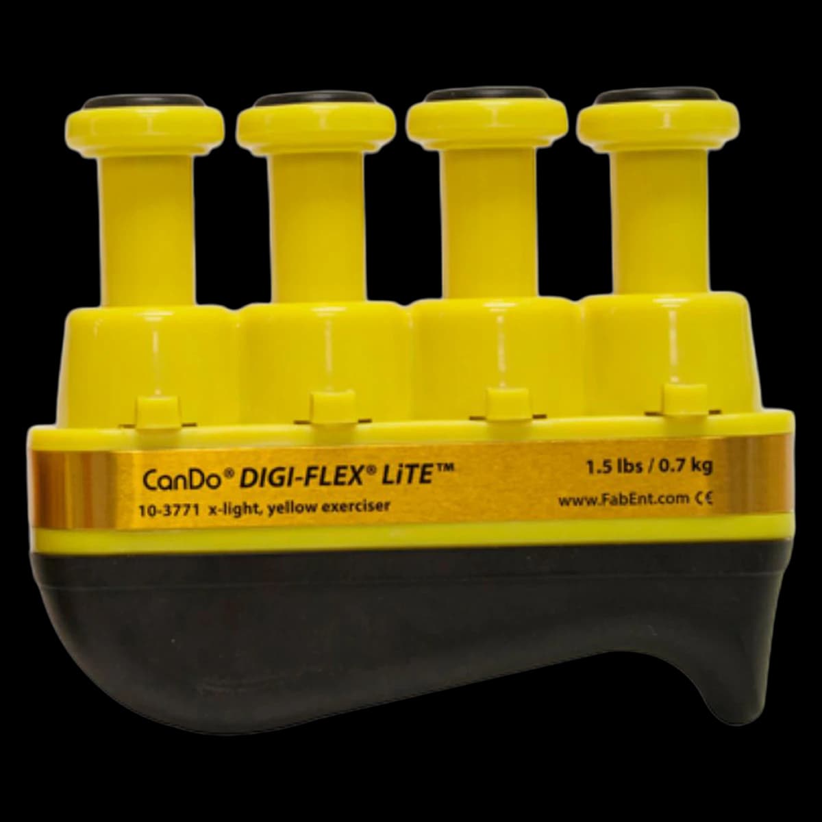CanDo Digi-Flex Lite Resistance Exerciser, Yellow (X-Light) - Digi-Flex Lite Yellow - Image 1