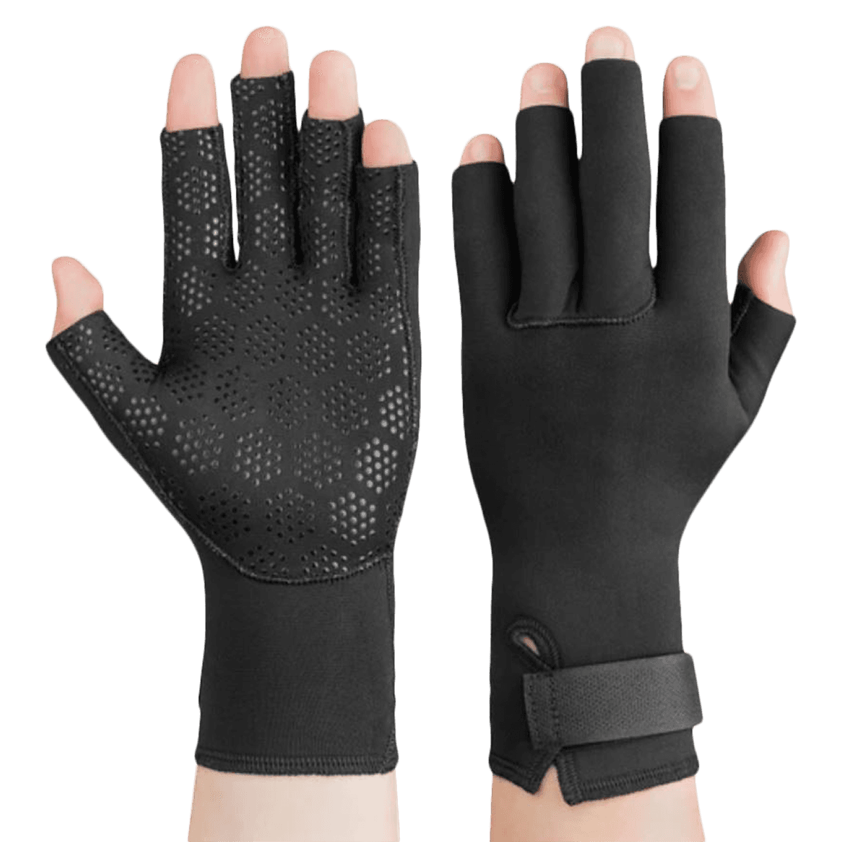 Swede-O Arthritic Thermal Glove, Nylon/Spandex, X-Small (6-6.75"), Black - Arthritic Gloves Thermal Black - Image 1