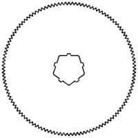 Desoutter Medical Cast Saw Blade, 1.75" Circular, for CC5/CC6/CC4/CSB Models, 5/Package - Blades Cast Saw 1.75" Circular - Image 1