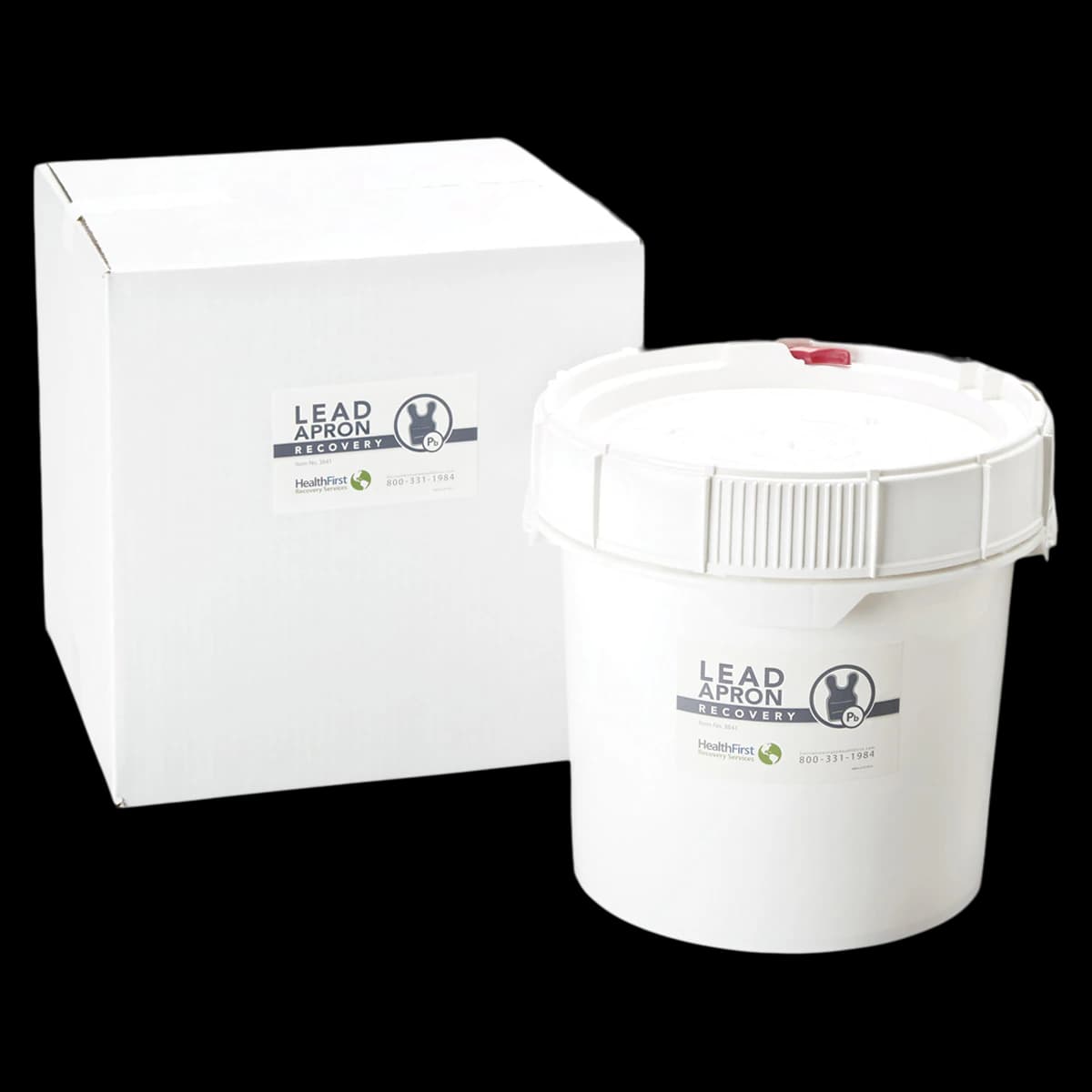 Lead Apron Recovery Mail Back, 3 Gallon, White, Each - Lead Apron Recovery - Image 1