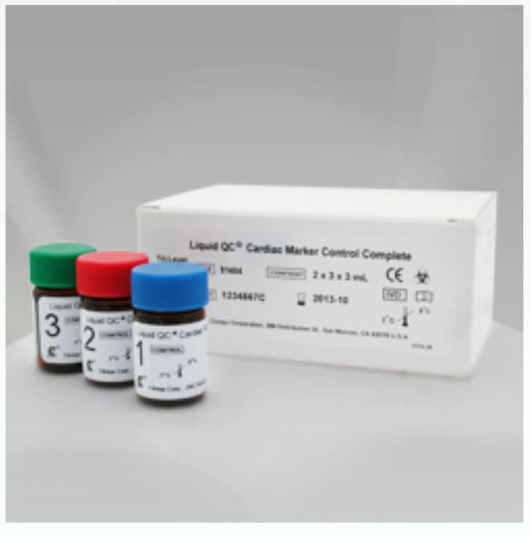 Cliniqa Cardiac Marker Level 2 Control, 3 mL, 6/Box - CLINIQA Cardiac Mark Control - Image 1