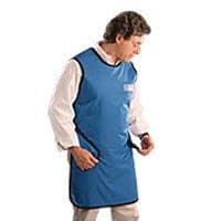 Wolf X-Ray Easy Wrap Lead-Free X-Ray Apron with Thyroid Collar, Medium, Blue, 25x40", 0.5mm Equivalence - Apron Wolf Easy Wrap w/ Collar - Image 1