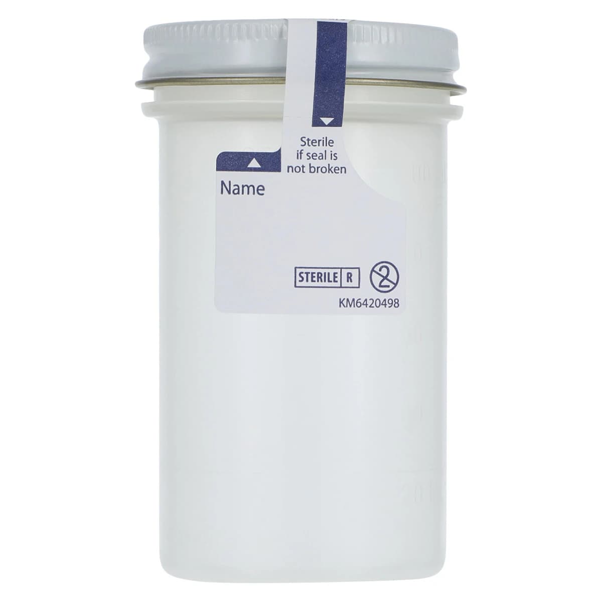 Cardinal Health Precision Specimen Container, 4 oz, Sterile, Graduated, Metal Lid with Clear Plastisol Lining, 50/Box - Container Specimen Sterile - Image 1