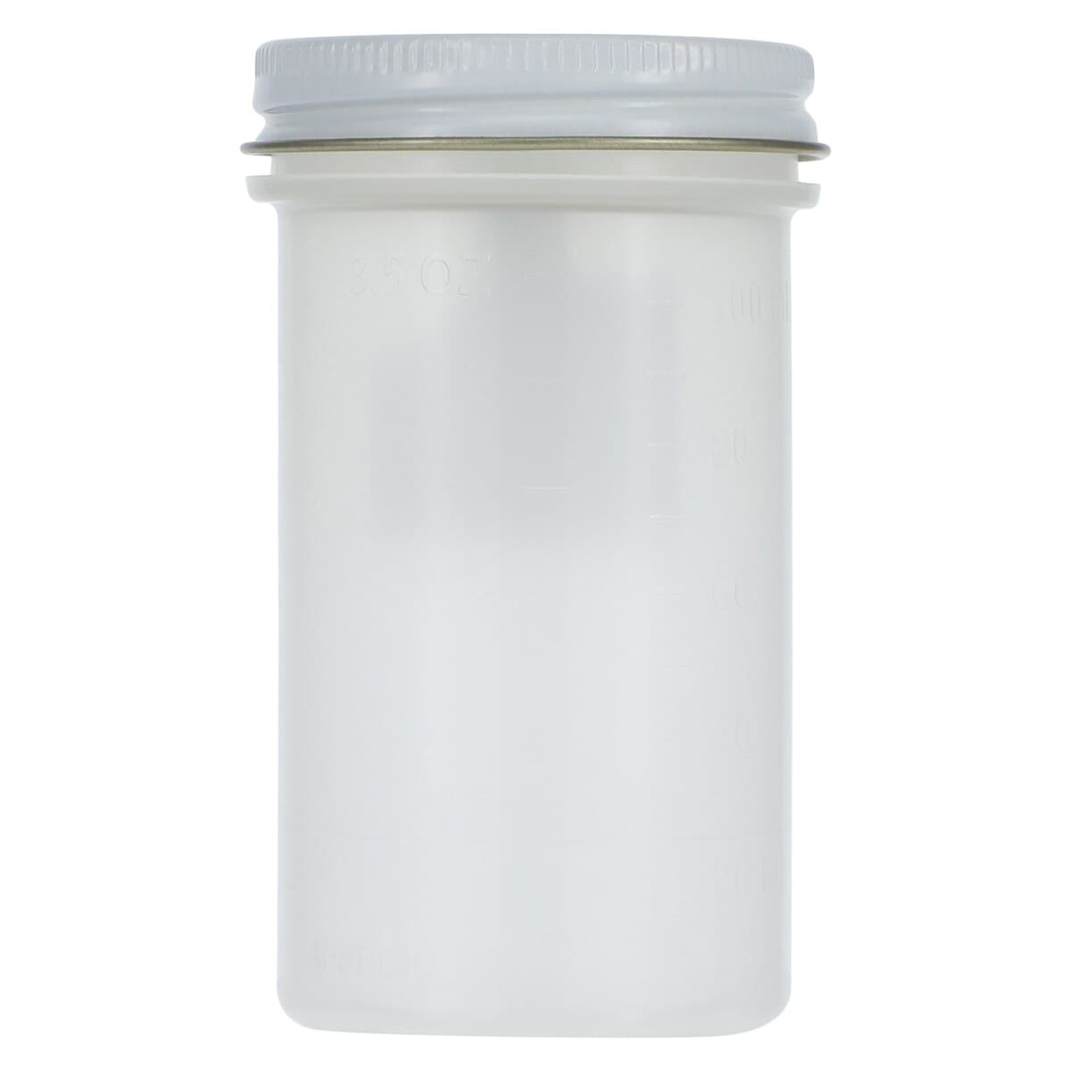 Cardinal Health Precision Specimen Container, 4 oz, Sterile, Graduated, Metal Lid with Clear Plastisol Lining, 50/Box thumbnail 2