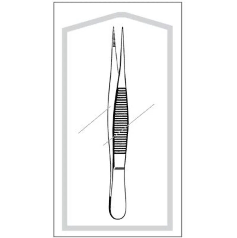 Sklar Econo Splinter Forceps, Straight, 3-1/2", Stainless Steel, Sterile, 50/Case - Forcep Splinter Econo - Image 1