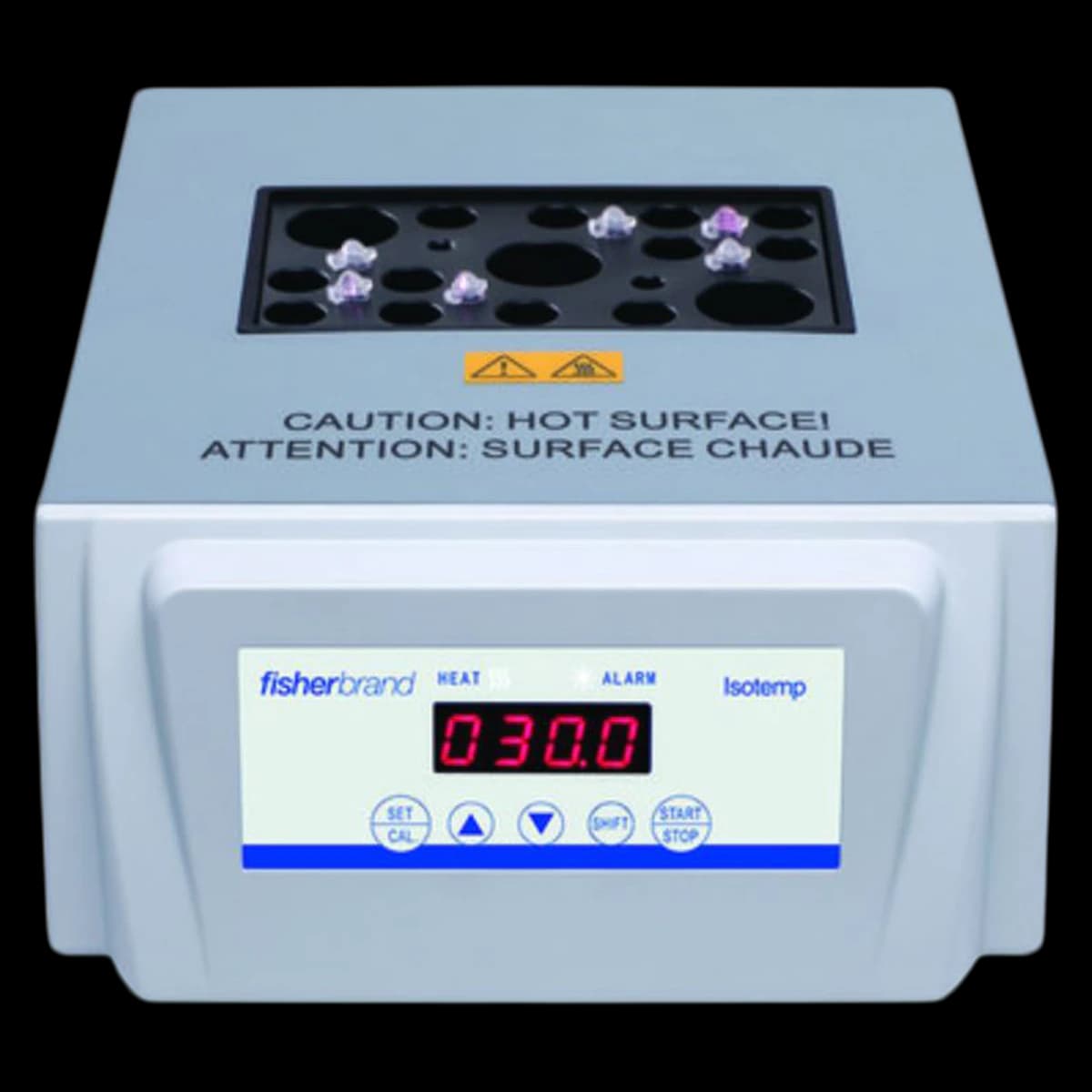 Fisher Scientific Isotemp Dry Bath Heater, Single Block, 1 Place, 288 x 200 x 100 mm, 100-120V, 50/60Hz - Heater Single Block Isotemp - Image 1