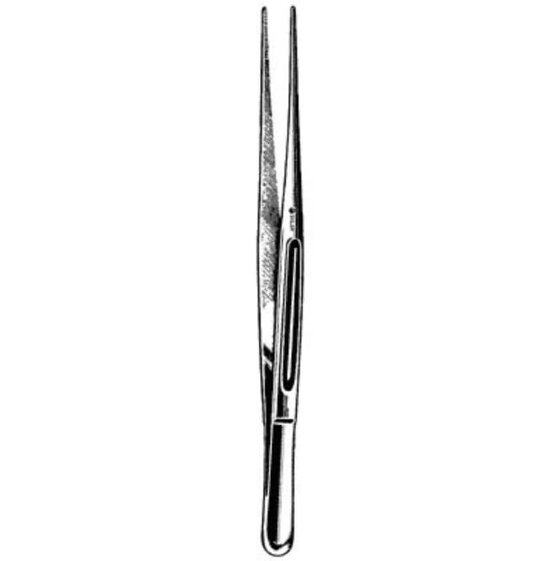 Sklar Cushing Dressing Forceps, Straight, 7" Stainless Steel, Each - Forcep Brain Cush Gutch Handle - Image 1