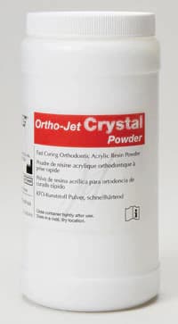 Ortho-Jet Crystal™ Self-Curing Orthodontic Acrylic Resin Powder, Clear, 2.3 kg (5 lb) Bottle - Ortho-Jet Crystal™ 2.3kg Powder - Image 1