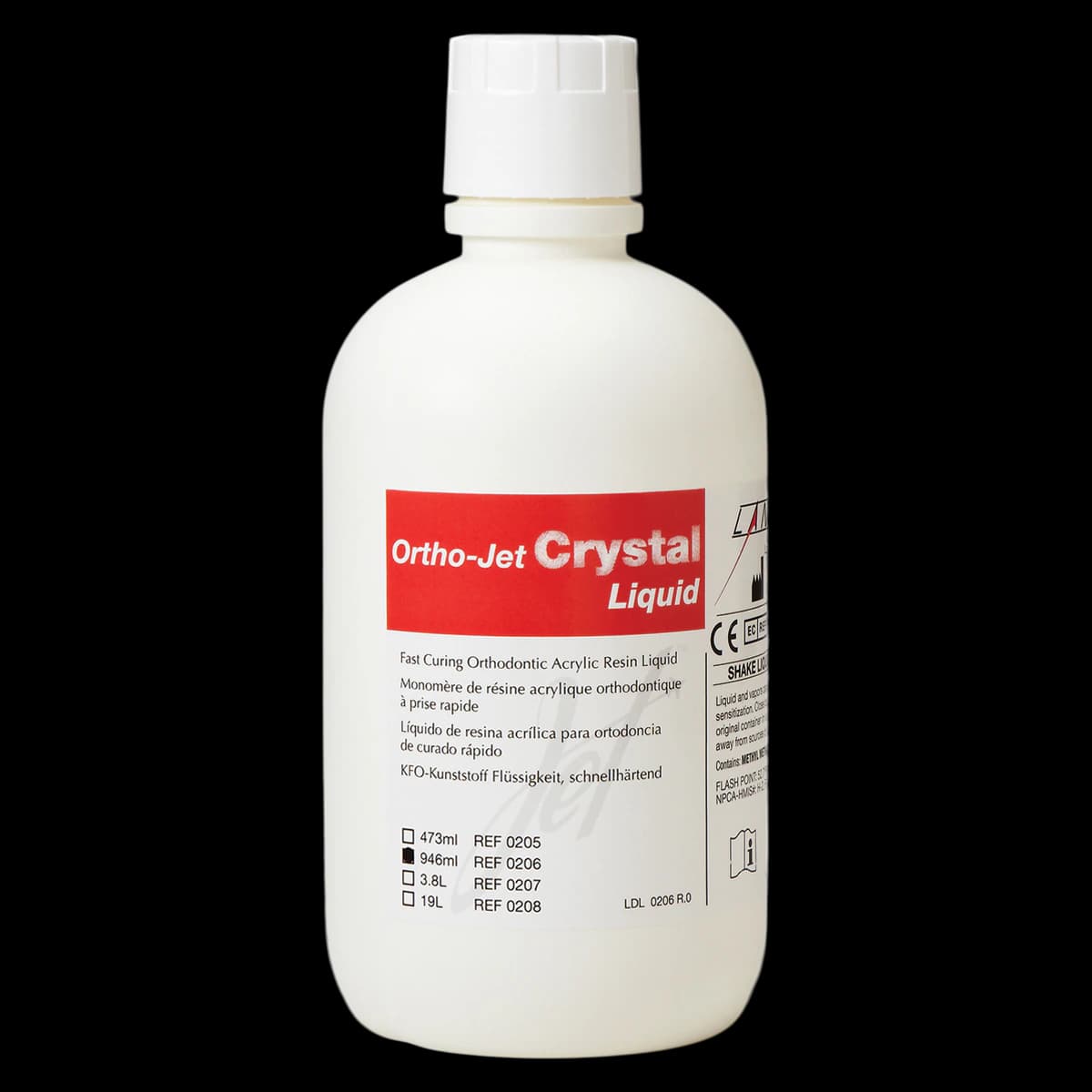 Ortho-Jet Crystal™ Liquid, Self-Curing Acrylic Resin, 946ml (32oz) Bottle - Ortho-Jet Crystal™ 946ml Liquid - Image 1