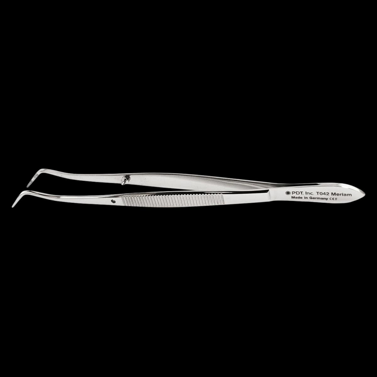 PDT Meriam Double-Angle Tweezers, Stainless Steel, 1 Each, T042 - Tweezers - Meriam - Image 1