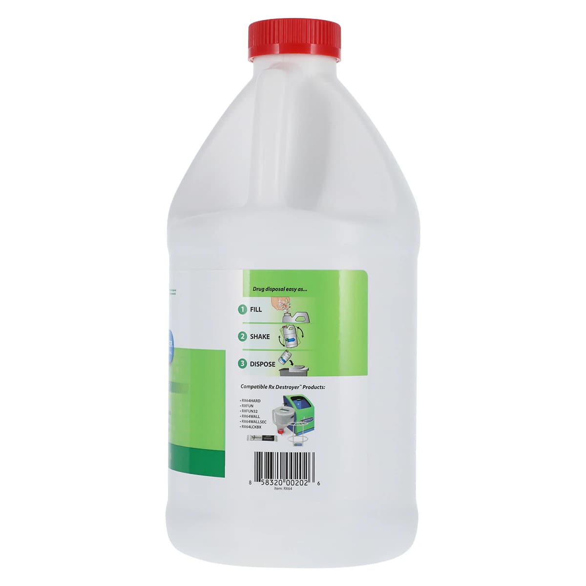 RX Destroyer Pharmaceutical Disposal, 64 oz Bottle thumbnail 3