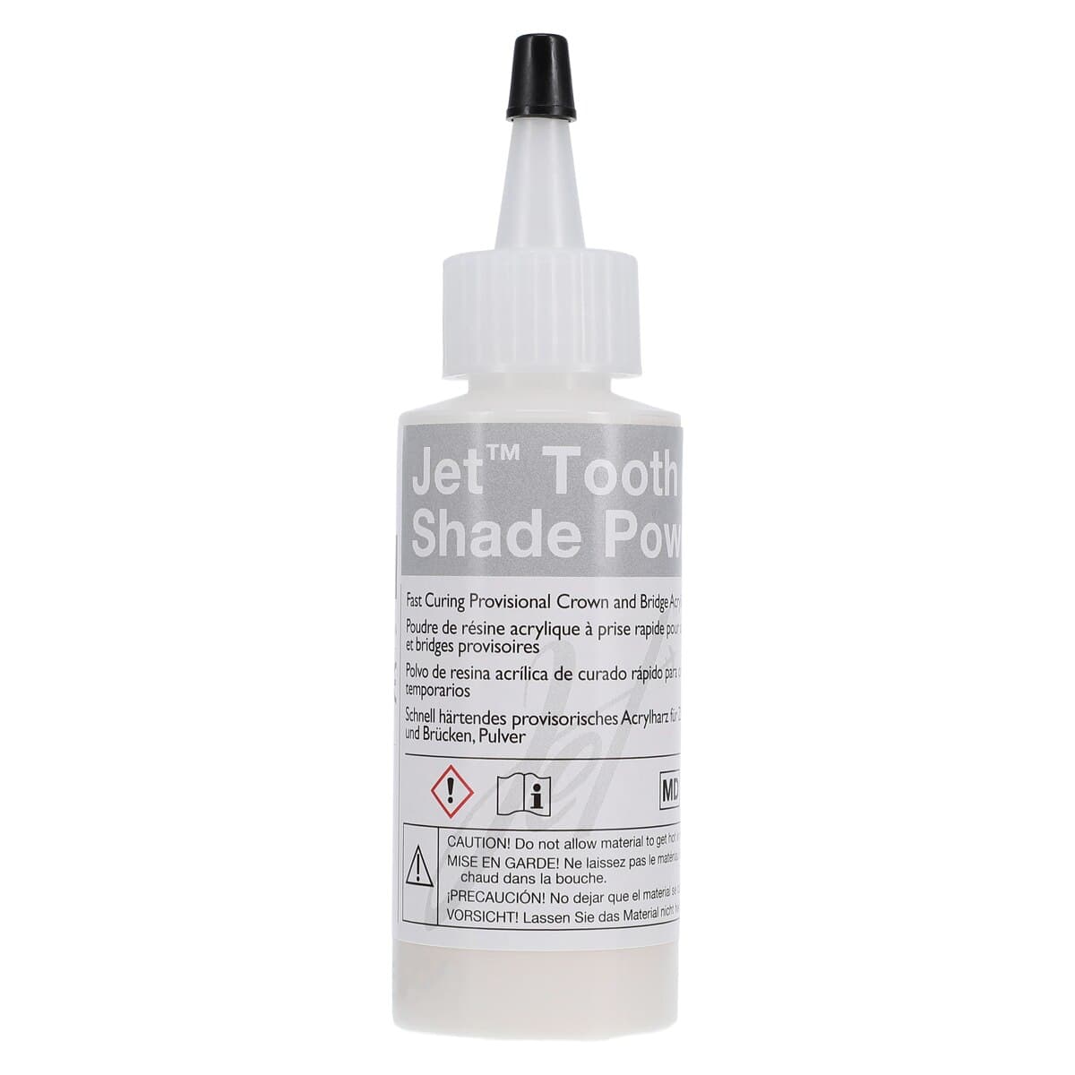Jet Tooth Shade Acrylic Powder, Shade B2, Self-Cure, 2 oz Refill Bottle thumbnail 2