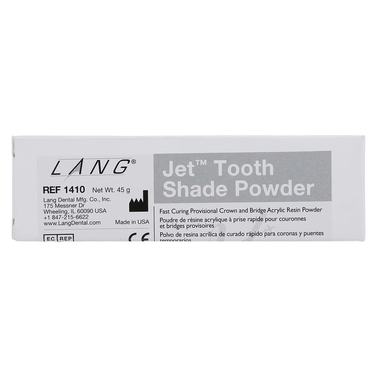 Jet Tooth Shade Acrylic Powder, Shade B2, Self-Cure, 2 oz Refill Bottle thumbnail 5