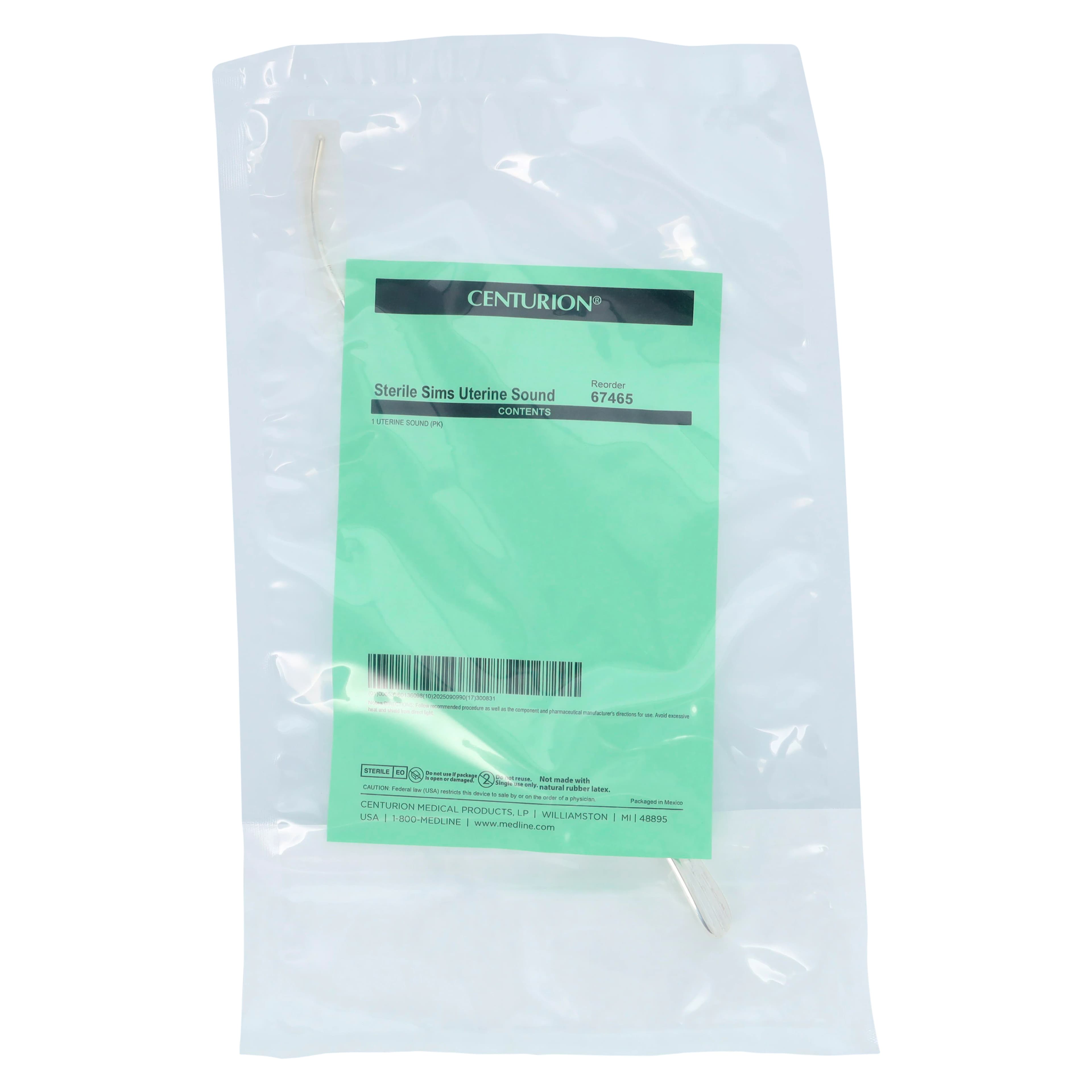 Medline Sims Uterine Sound, Curved, 13" thumbnail 4