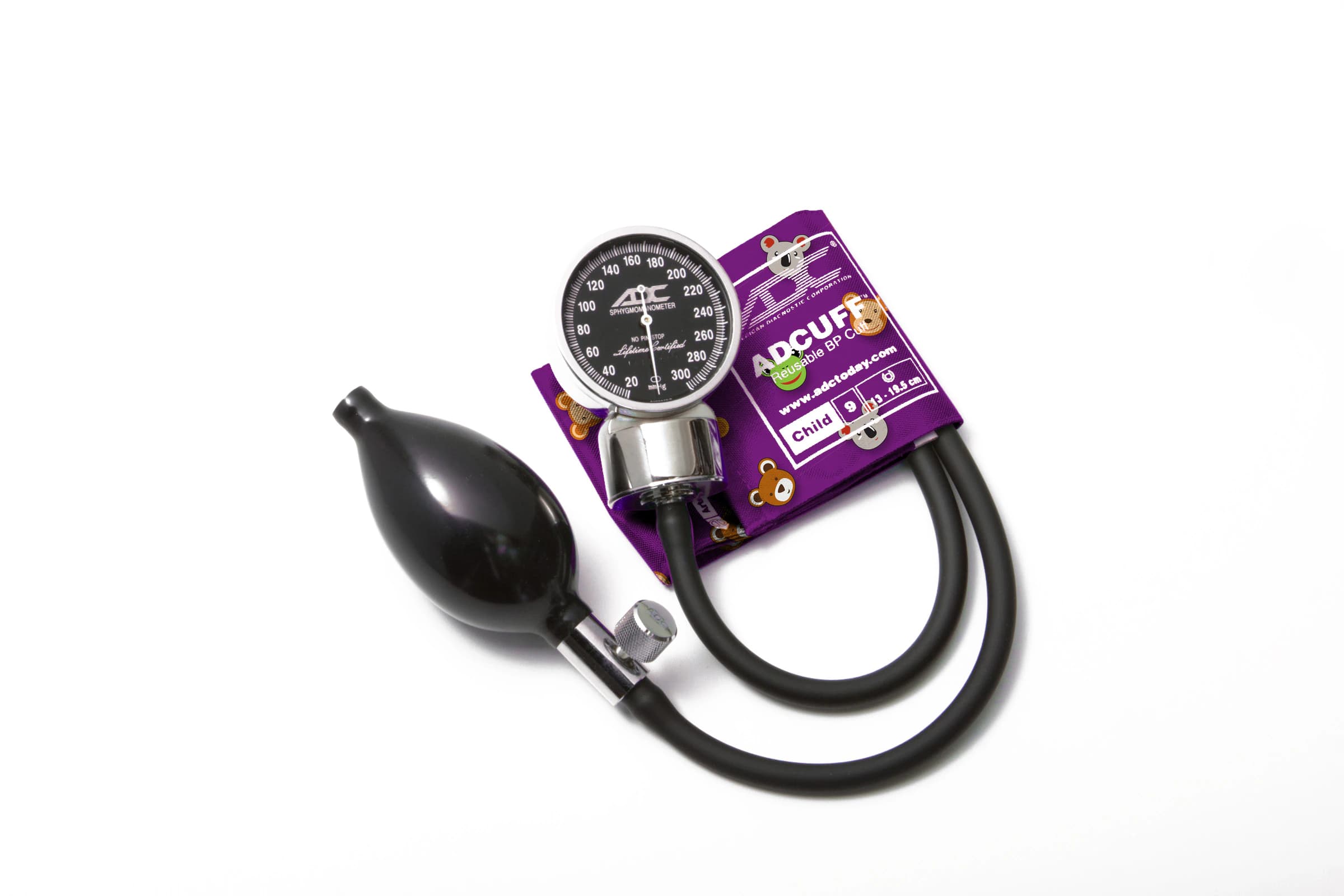 American Diagnostic Diagnostix 700 Series Aneroid Sphygmomanometer Cuff, Child Size 9, Latex-Free, Arm Dial Display - Cuff Diagnostix 700 Child - Image 1