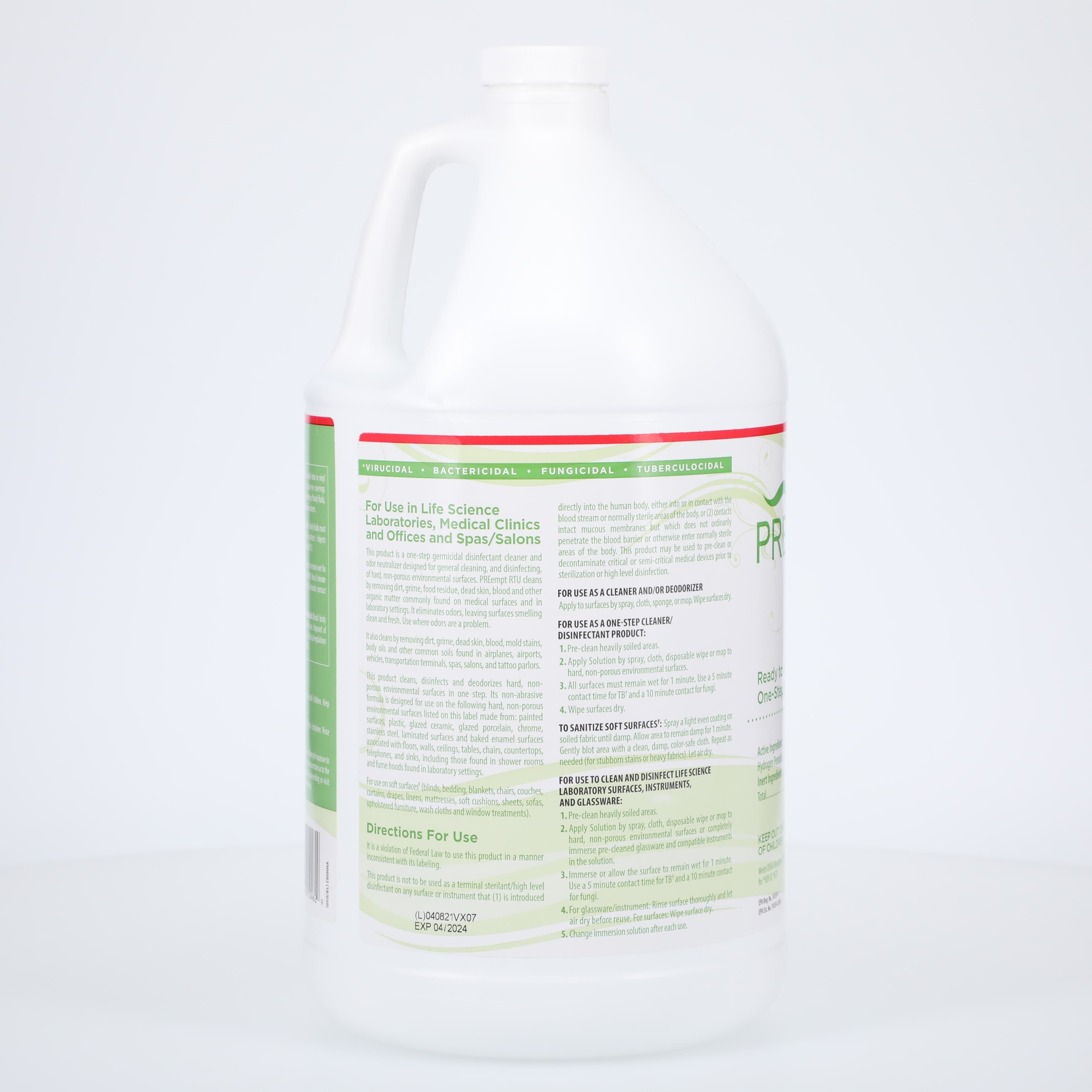 PREempt Multisurface Disinfectant, 1 Gallon, 4/Case thumbnail 4