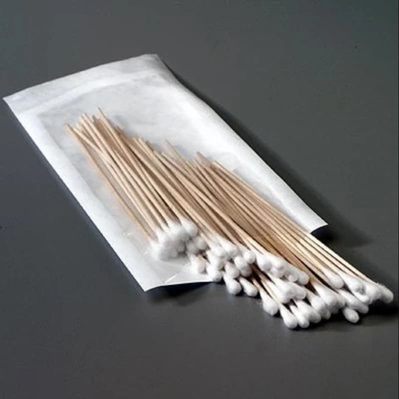 Sklar Instruments Sterile Cotton-Tipped Applicators, Wood, 3 in, 250/Case - Applicator Cotton Tip Wood ST - Image 1