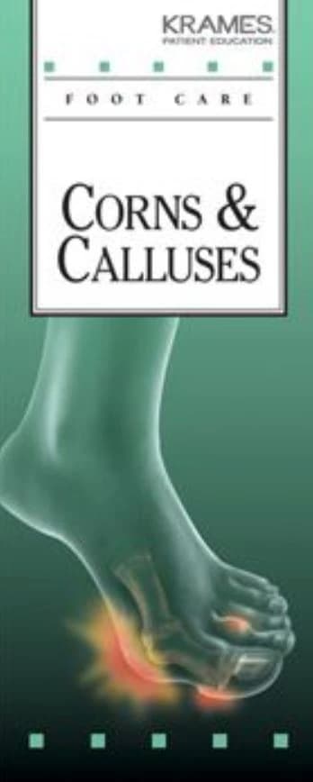 Krames Communications Corns and Calluses Educational Brochure, 50/Package - Brochure Corns and Calluses - Image 1
