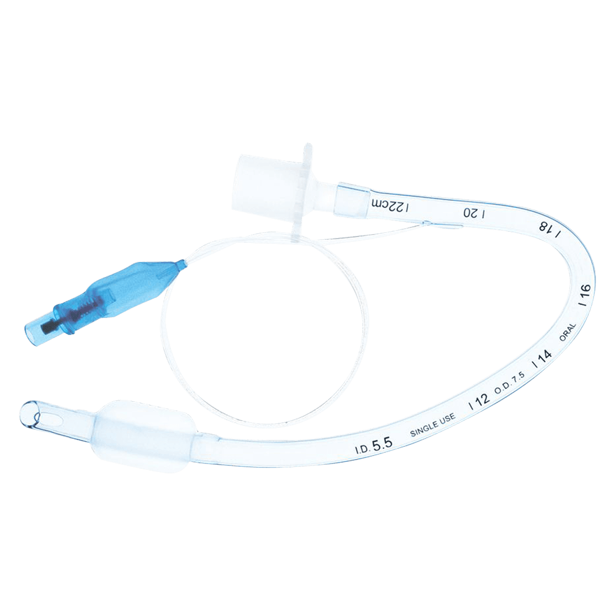 SunMed Endotracheal Tube, Cuffed, 5.0 mm, 10/Package - Tube Rae Cuffed 5.0 - Image 1