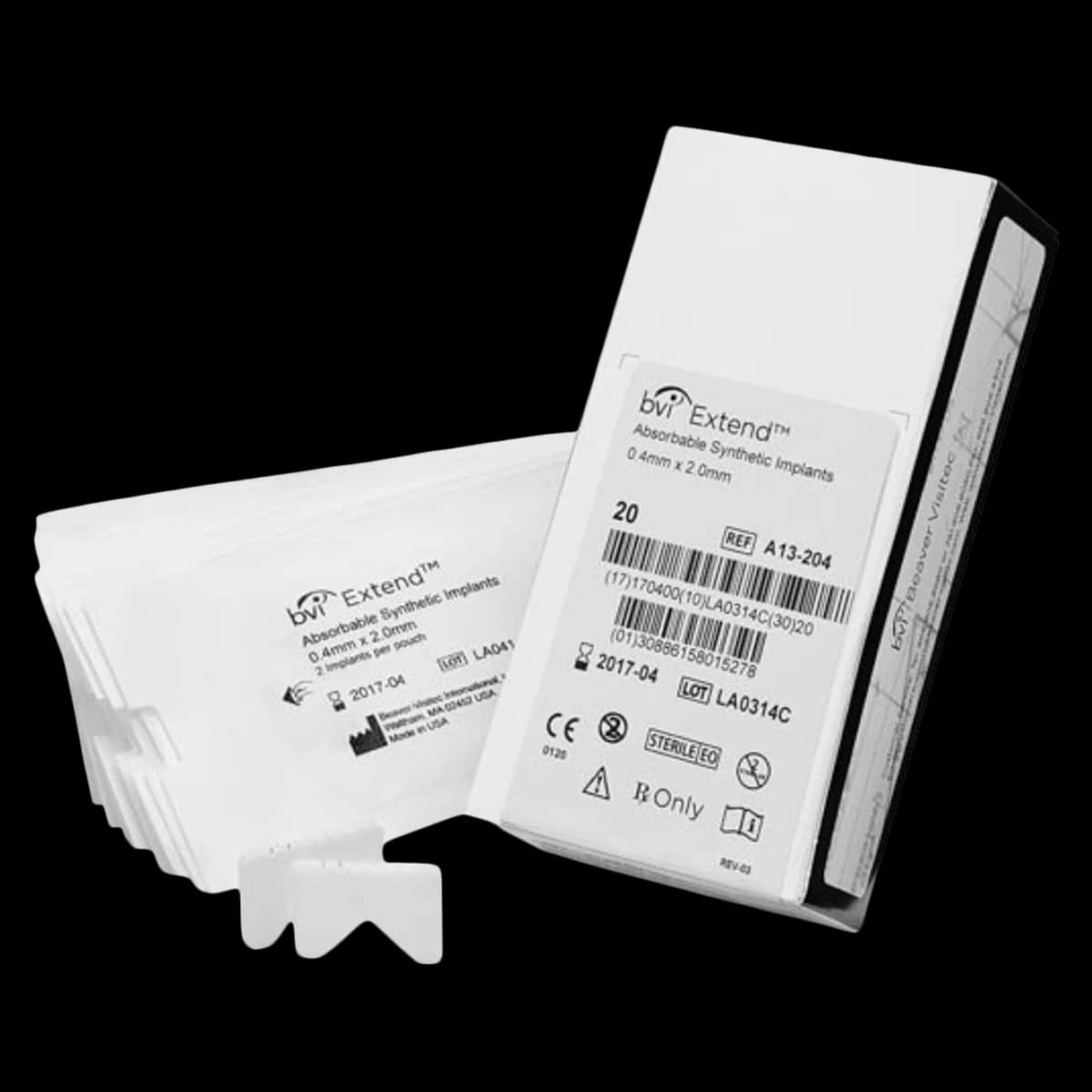 Beaver-Visitec Occluder Eye Parasol Punctal Absorbable Retractor, 0.3 x 2.0 mm, Synthetic, 20/Box - Occluder Eye Parasol Punctal - Image 1