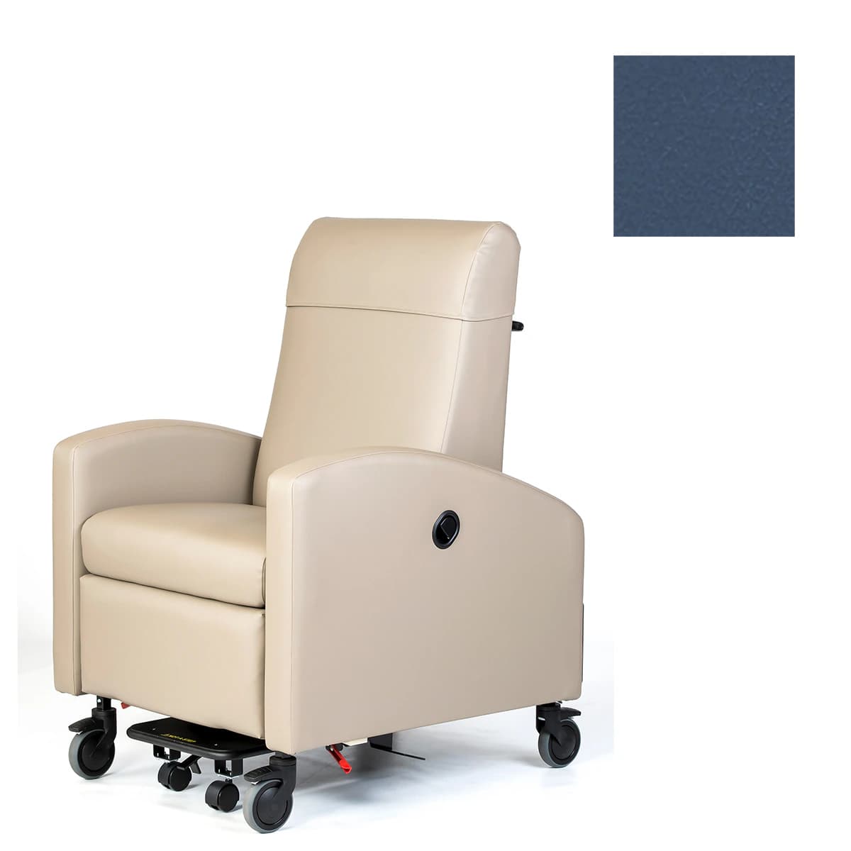 Winco Mfg Inverness 24HR Treatment Recliner, Vinyl Upholstery, 500 lb Capacity, Blue Ridge - Recliner Inverness 24HR - Image 1