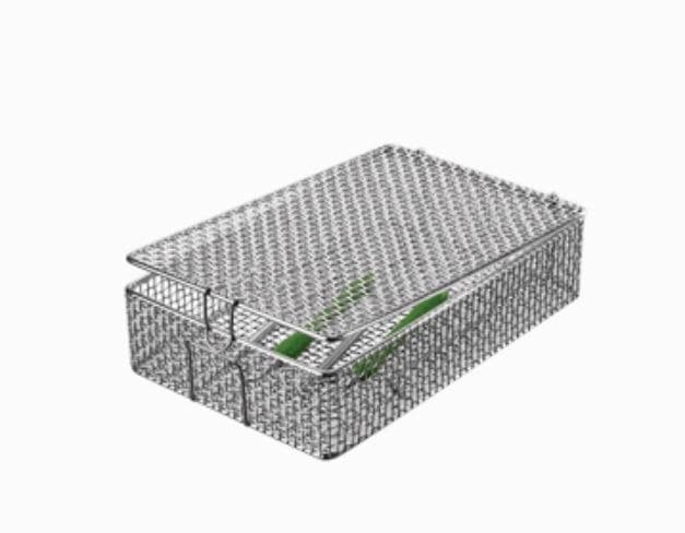 SciCan Hydrim Instrument Basket with Lid, 1/4 Size, 159 x 216 x 54 mm (01-109966S) - Basket with lid 1/4 size - Image 1