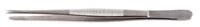 Sklar Econo Dressing Forceps, Straight, 5", Stainless Steel, Sterile, 25/Box - Forcep Dressing Disp Serr - Image 1