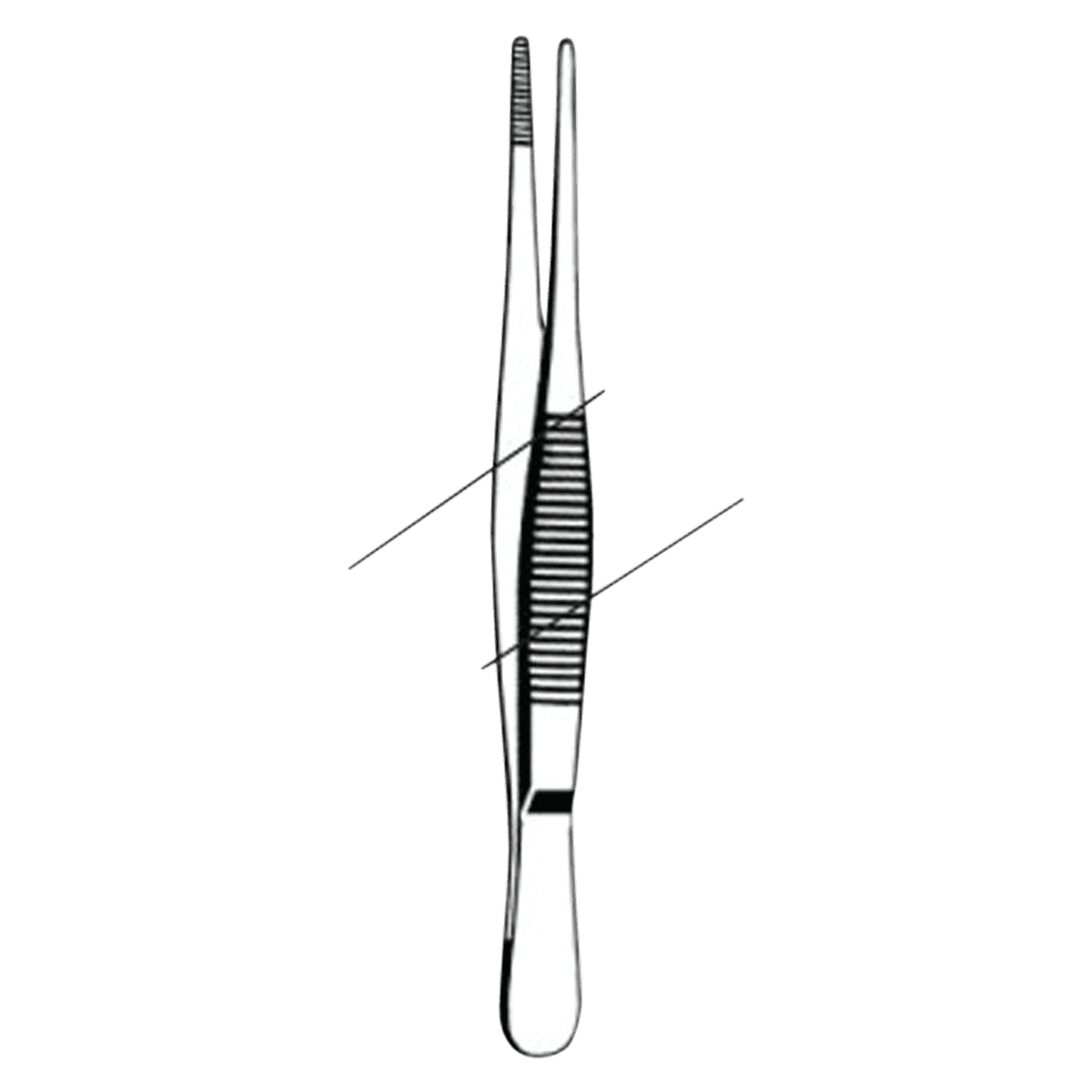 Sklar Econo Dressing Forceps, Straight, 5-1/2", Stainless Steel, Sterile, 25/Box - Forcep Dress Disp Strt Blunt - Image 1