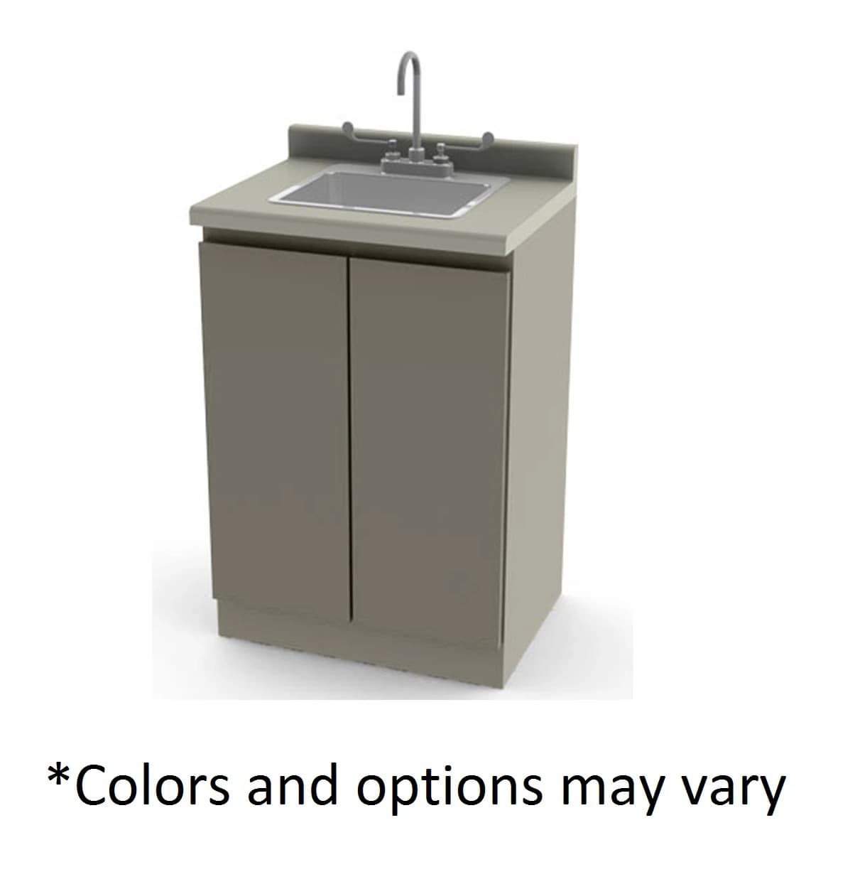 UMF Medical Cabinet Sink, 2-Door, Each - Cabinet Sink 2 Door - Image 1