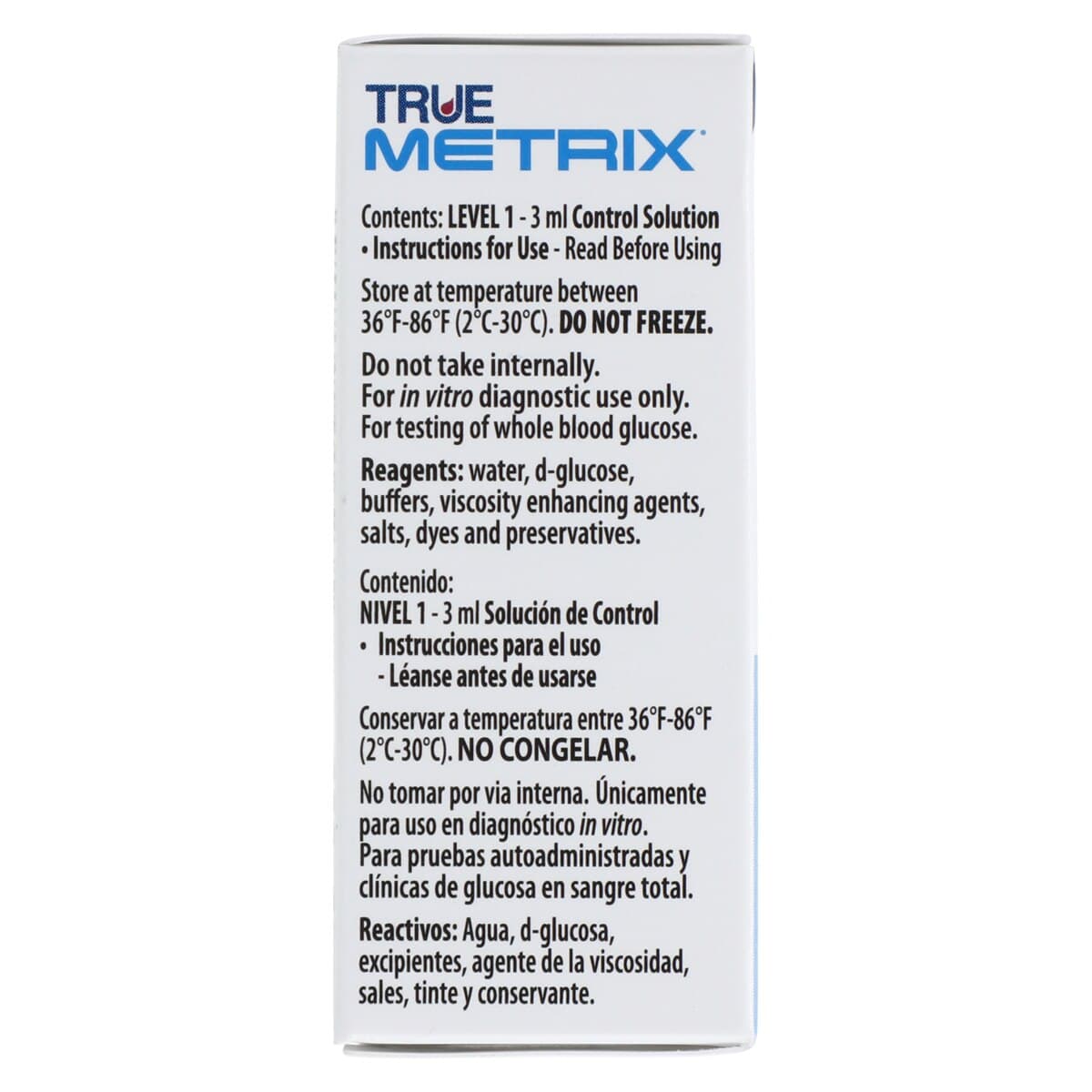 True Metrix Blood Glucose Control Solution, Level 1 thumbnail 8