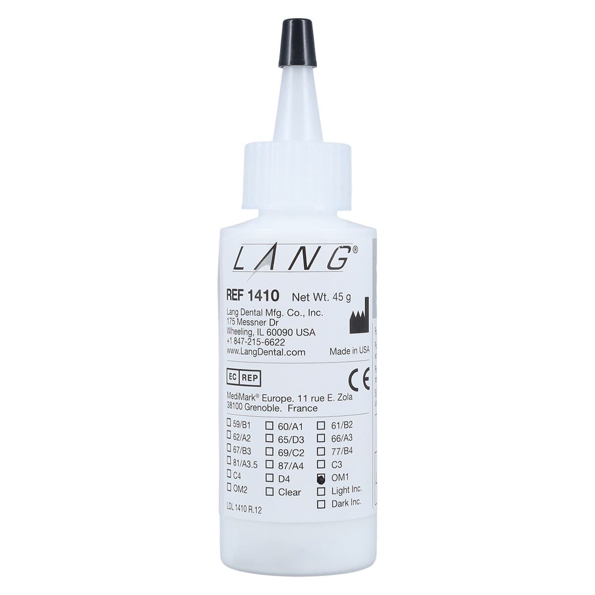 Jet Tooth Shade Temporary Crown & Bridge Acrylic Resin Powder, Shade OM1, 2 oz, 1410OM1 thumbnail 5