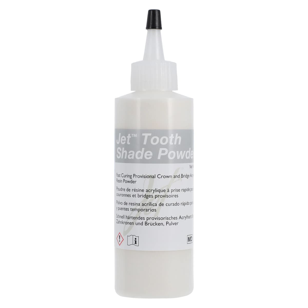 Jet Tooth Shade Acrylic Powder, Shade A3.5, Self-Cure, 4 oz Refill Bottle thumbnail 2