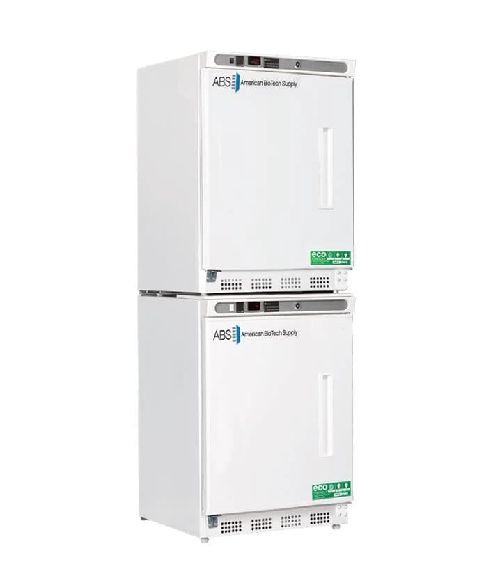 American Biotech Supply DualTemp Laboratory Refrigerator/Freezer, 4.5 Cu Ft Refrigerator / 4.2 Cu Ft Freezer, 2 Doors, Left Hinge, -15 to -25C, Cycle Defrost - Dualtemp Fridge/Free Ss 9CF LH - Image 1