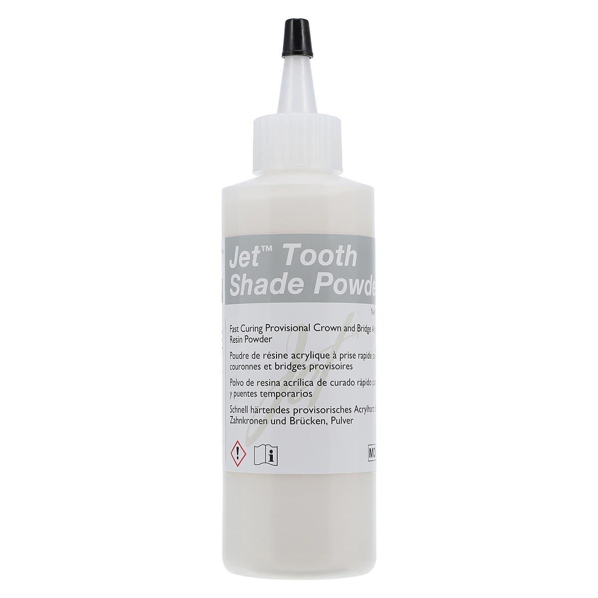 Jet Tooth Shade Acrylic Powder, Shade D3, Self-Cure, 4 oz Refill thumbnail 2