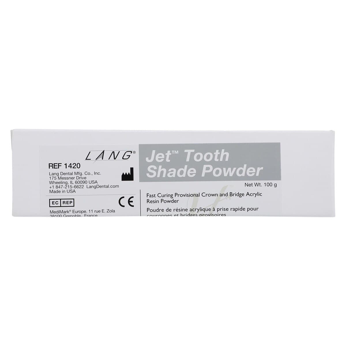 Jet Tooth Shade Acrylic Powder, Shade D3, Self-Cure, 4 oz Refill thumbnail 5