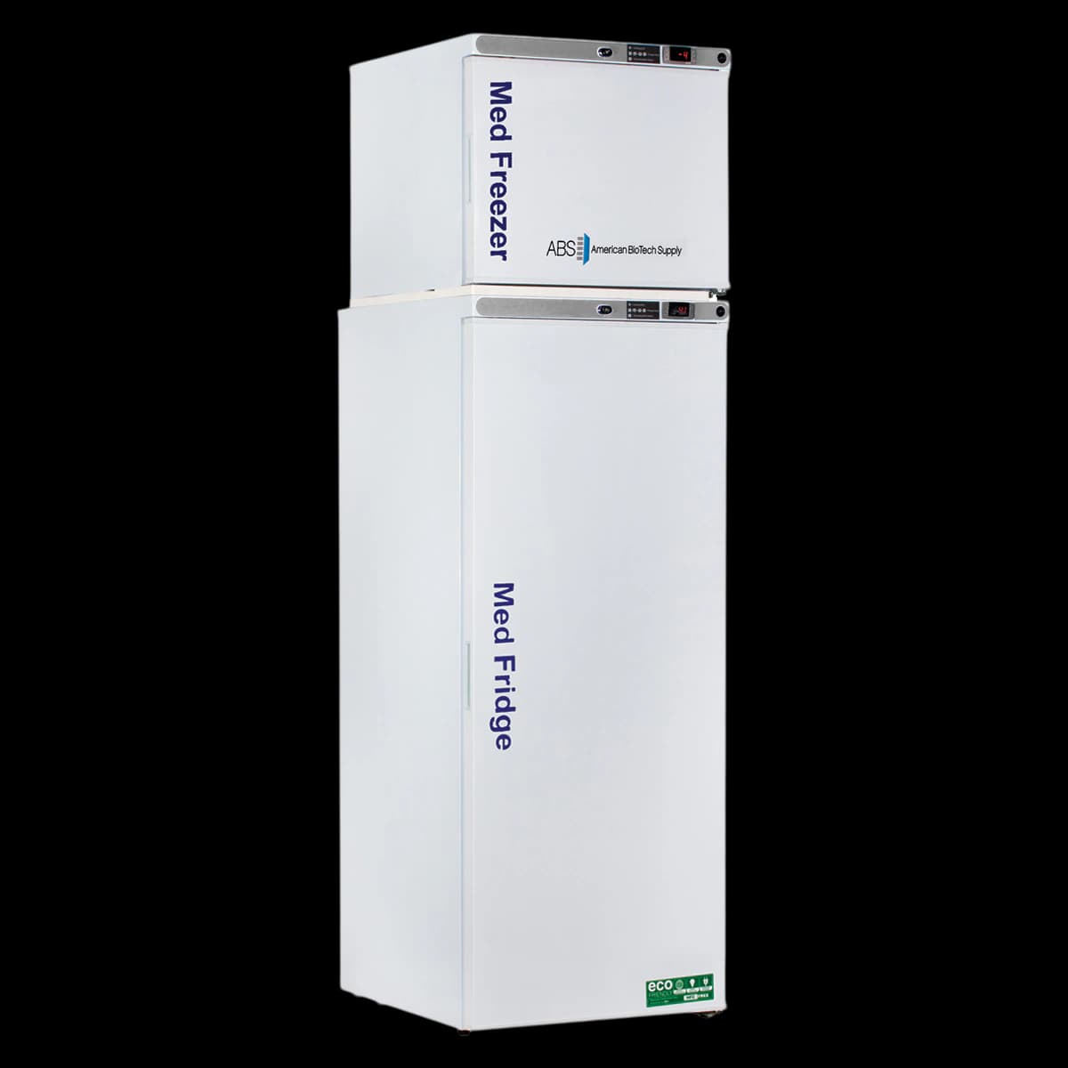 American Biotech Supply Combo Pharmaceutical/Vaccine Refrigerator-Freezer, 12 Cu Ft, 2 Solid Doors, Right Hinge, 1 to 10°C/-15 to -25°C, 01KT0J09JJD1FWZRV65BPW2QS3 - Combo Fridg/Freeze S/A 12CF PH - Image 1