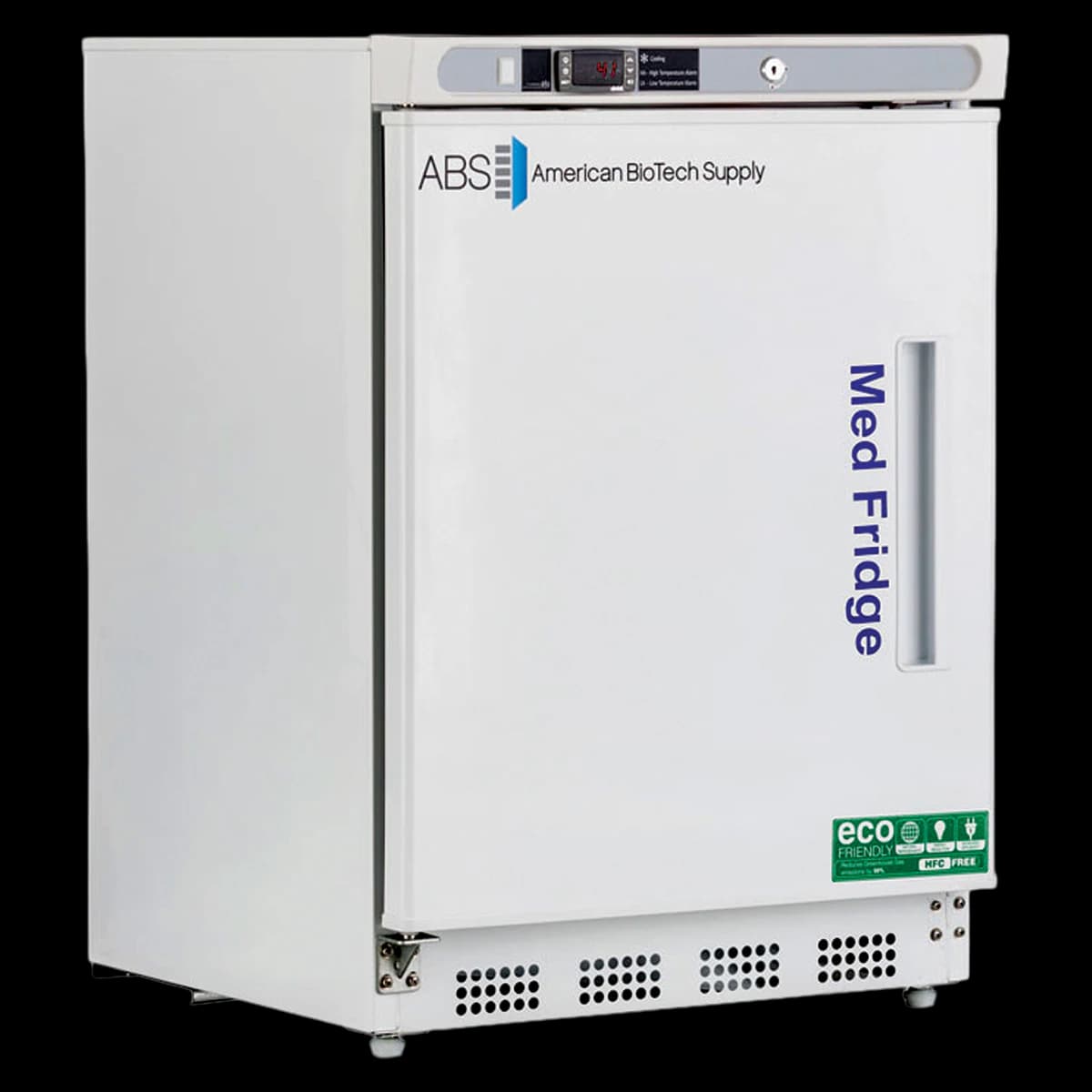 American Biotech Supply 4.6 Cu Ft Undercounter Pharmaceutical/Vaccine Refrigerator, Solid Door, Left Hinge, 2 to 8°C, Cycle Defrost - Fridge Undrctr Bi S 4.6CF LH P - Image 1