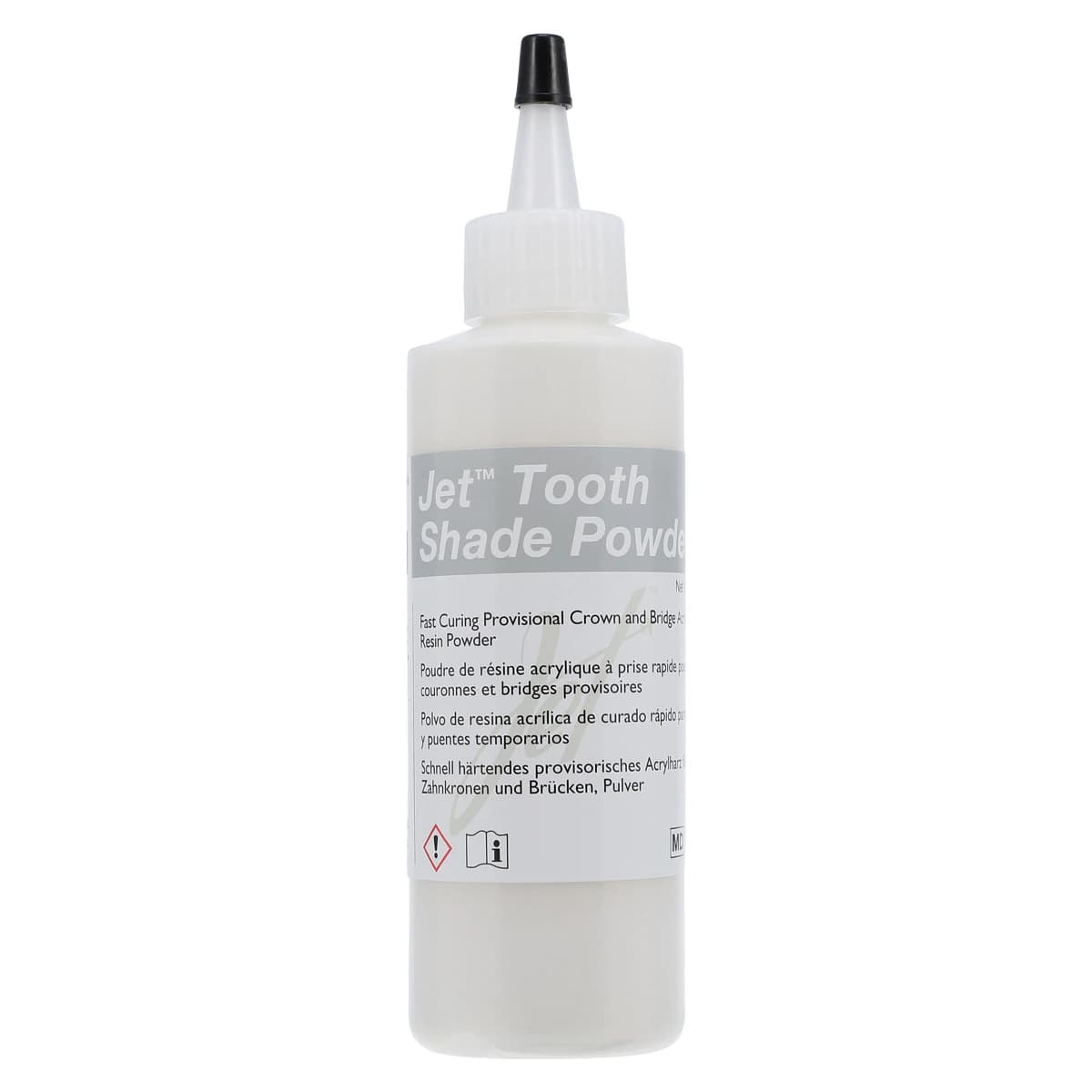 Jet Tooth Shade Acrylic Powder, Shade A3, Self-Cure, 4 oz Refill Bottle thumbnail 2