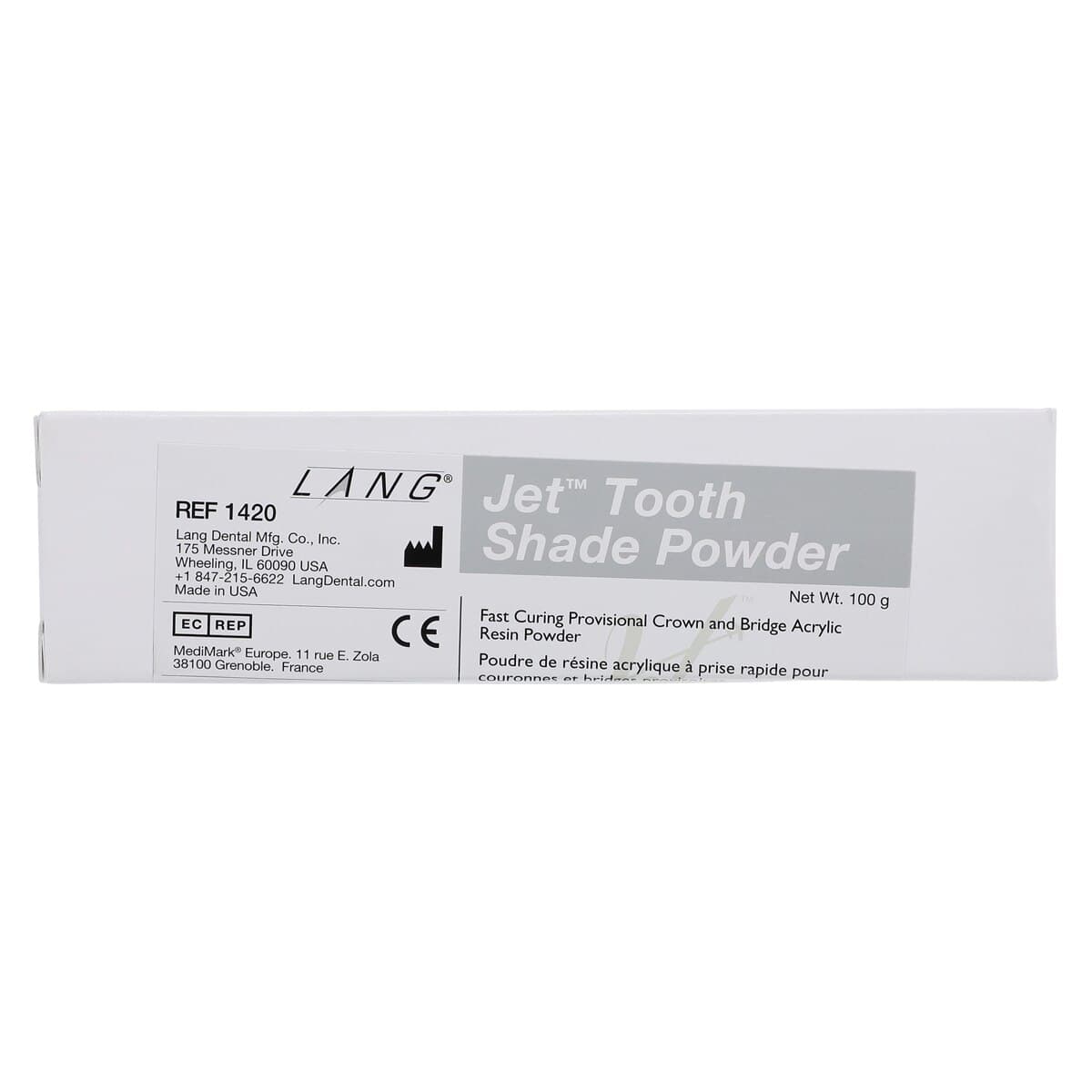 Jet Tooth Shade Acrylic Powder, Shade A3, Self-Cure, 4 oz Refill Bottle thumbnail 5