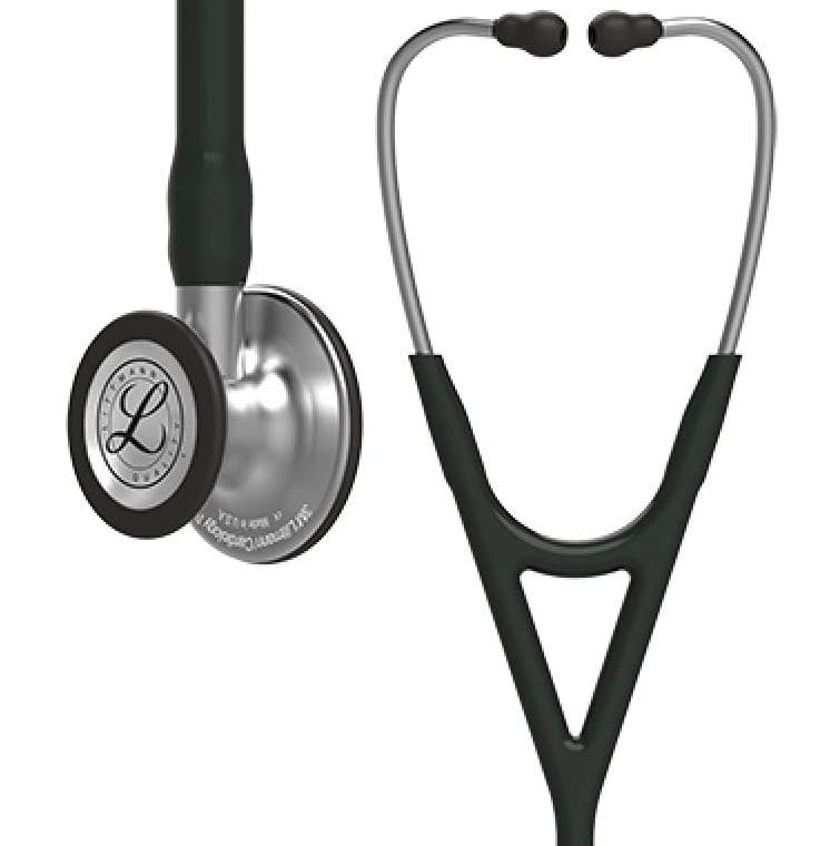 3M Littmann Cardiology IV Stethoscope, Adult/Child, Black, Double Lumen Tubing - Stethoscope Littmann Card IV - Image 1