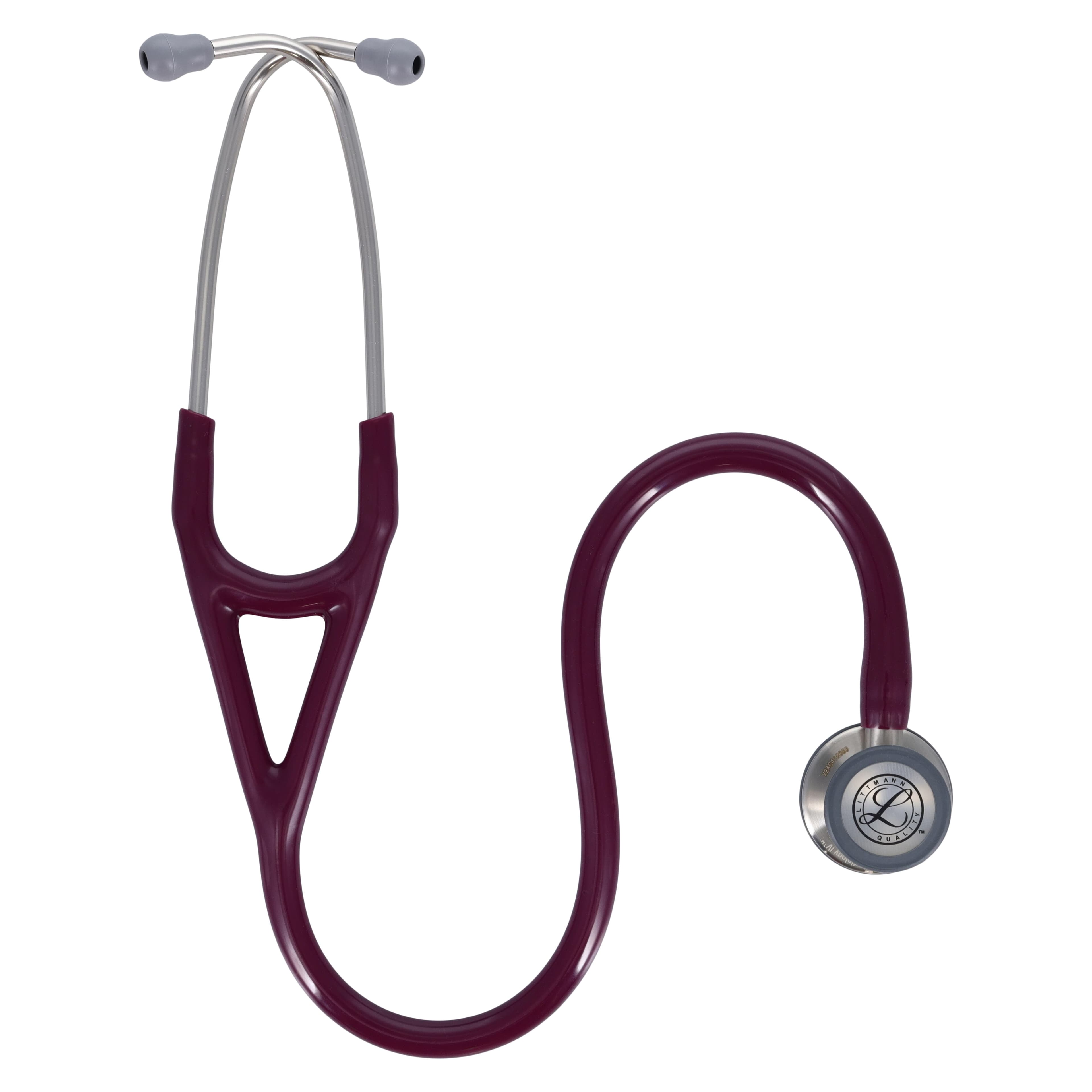 3M Littmann Cardiology IV Stethoscope, Adult/Child, Plum, Double Lumen Tubing, 28" thumbnail 2