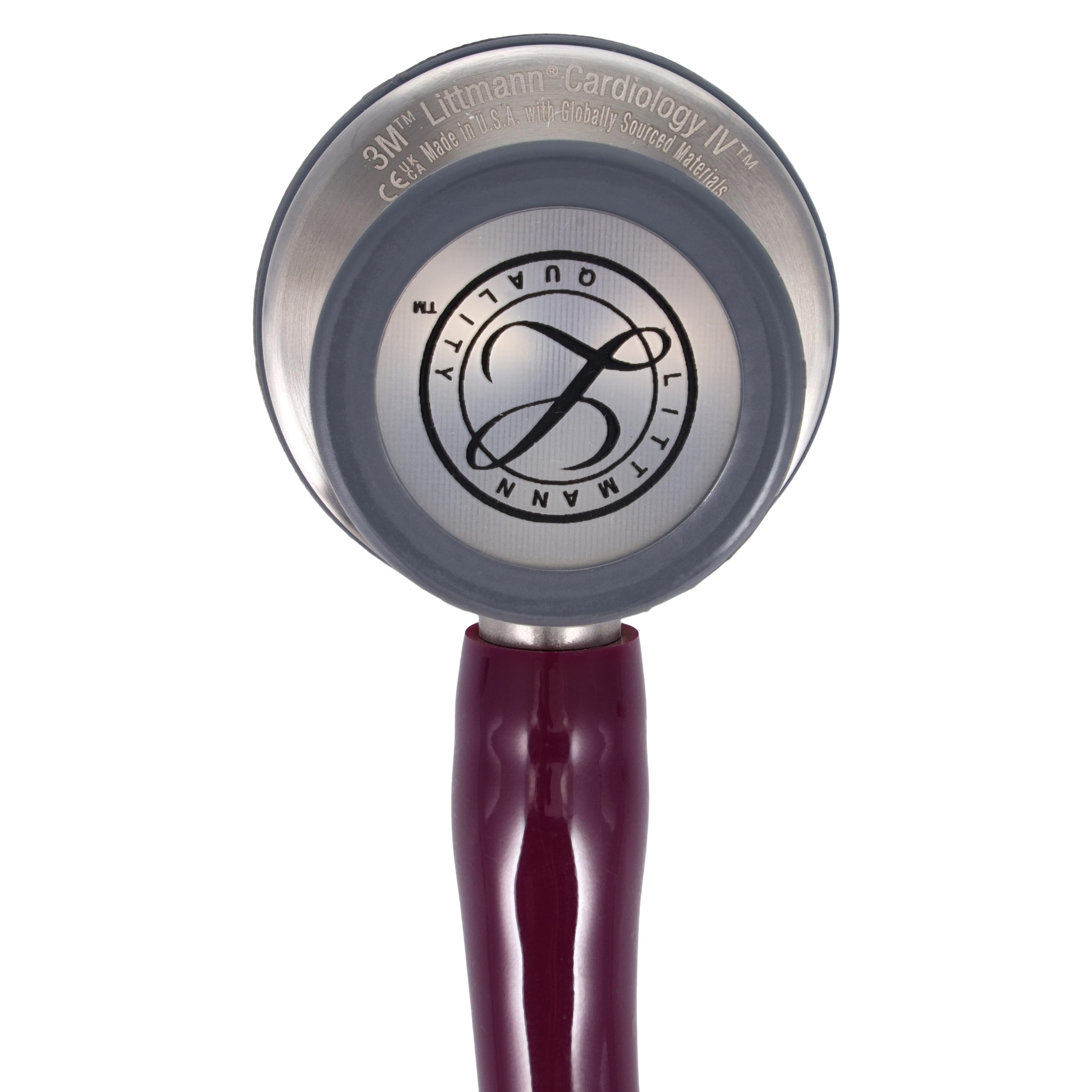 3M Littmann Cardiology IV Stethoscope, Adult/Child, Plum, Double Lumen Tubing, 28" thumbnail 3