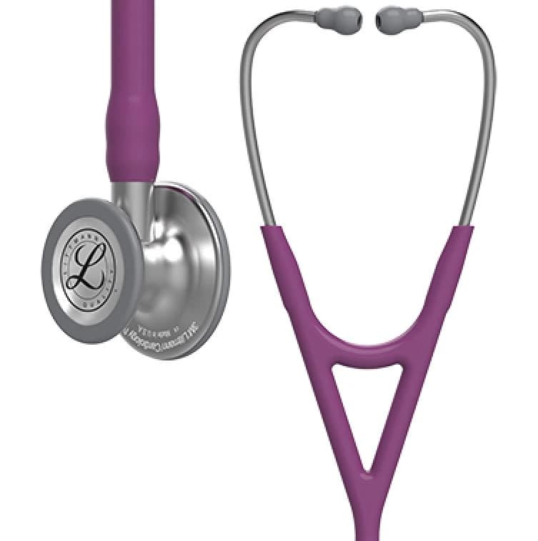 3M Littmann Cardiology IV Stethoscope, Adult/Child, Plum, Double Lumen Tubing, 28" - Stethoscope Littmann Card IV - Image 1
