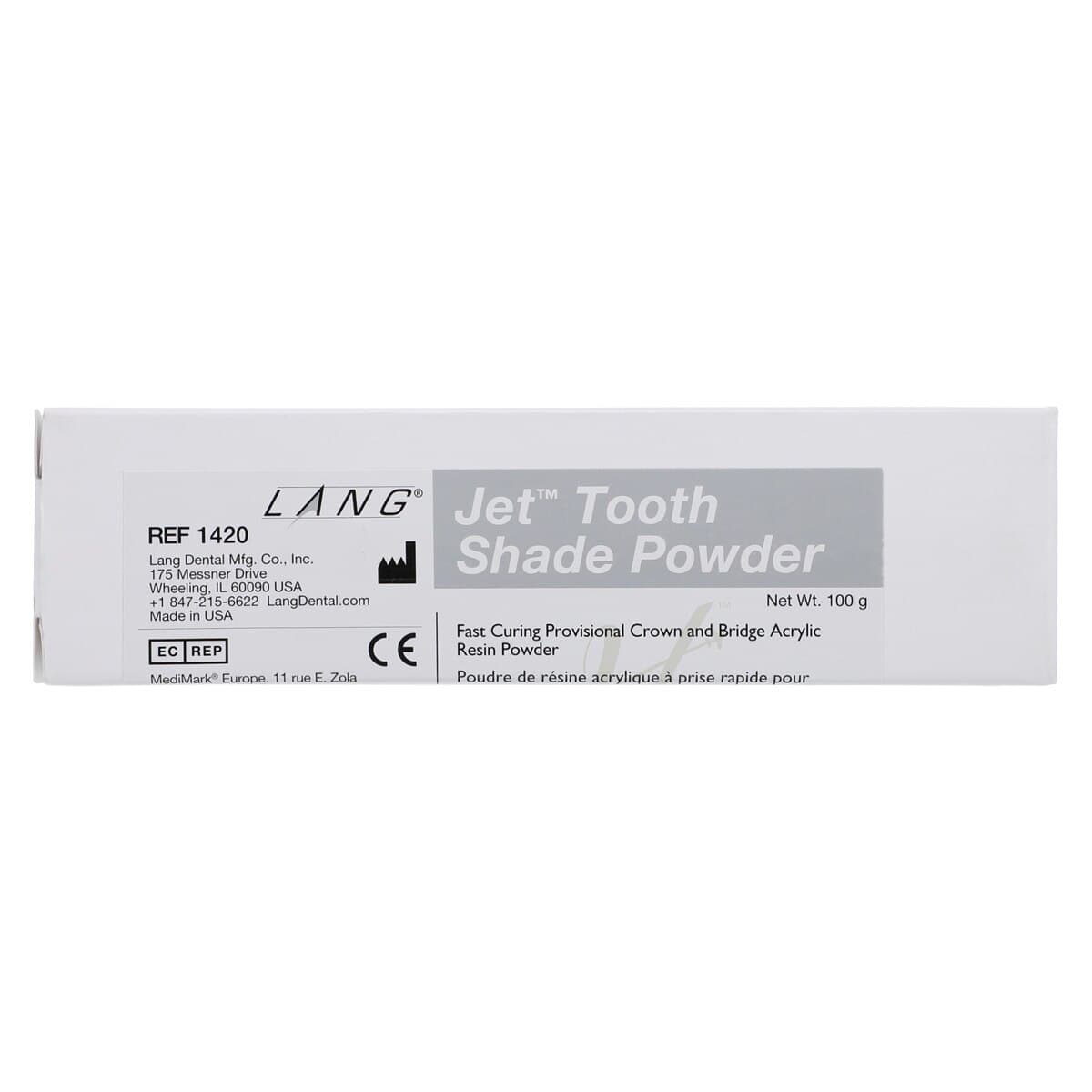 Jet Tooth Shade Acrylic Powder, Shade B3, Self-Cure, 4 oz Refill thumbnail 5