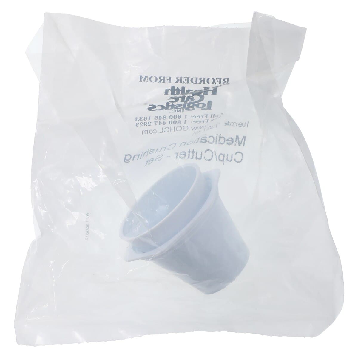 Medication Crusher Cup, White Plastic, Heavy Duty, 1 oz, Each (Health Care Logistics) thumbnail 2