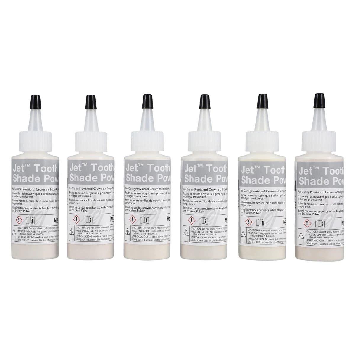 Lang Dental Jet Tooth Shade Self-Curing Acrylic Kit, 6/1 (6 x 45g Powder, 118ml Liquid), 1493R thumbnail 5