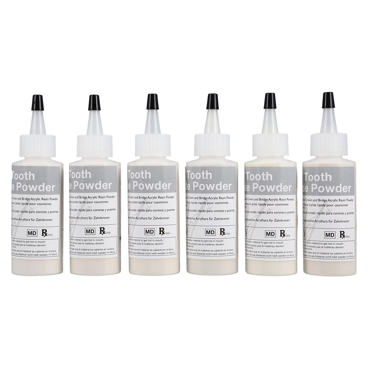 Lang Dental Jet Tooth Shade Self-Curing Acrylic Kit, 6/1 (6 x 45g Powder, 118ml Liquid), 1493R thumbnail 6