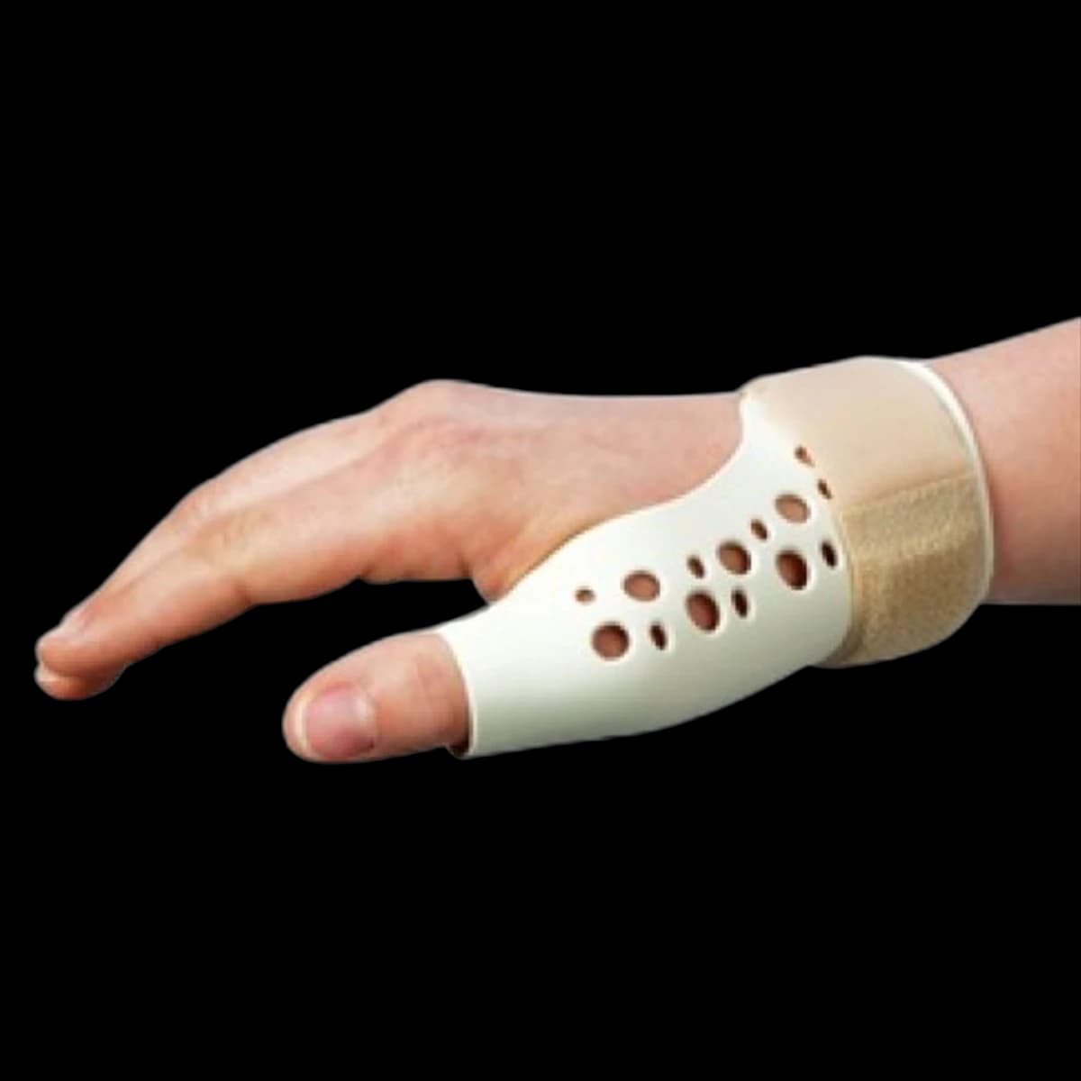 Orthoamerica Splint Thumb Spica, Plastic, Medium, 17-19cm, Left - Splint Thumb Spica - Image 1