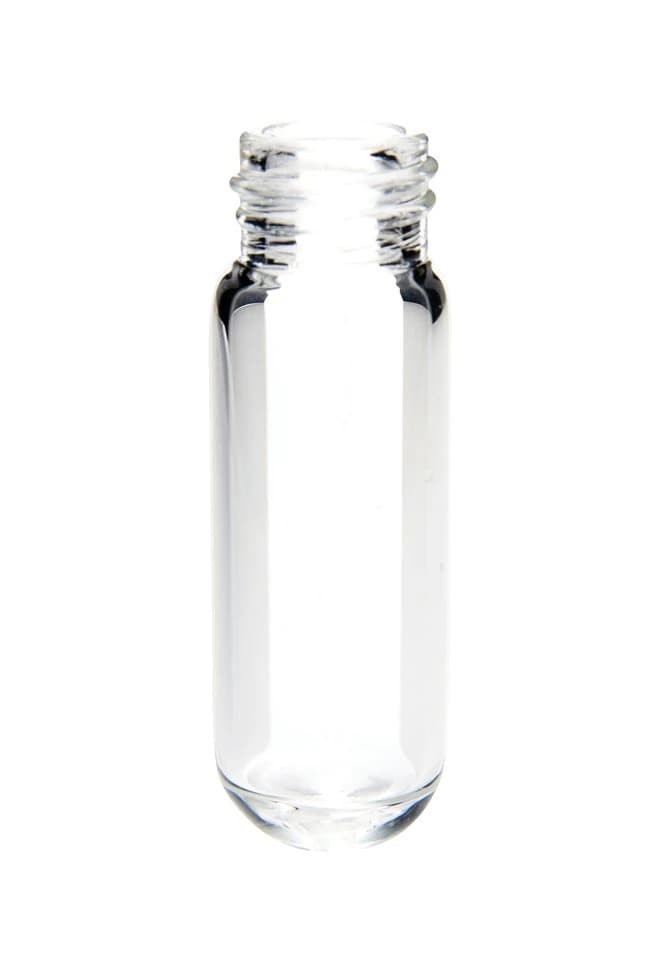 Thermo Scientific Measuring Vial, Screw Cap, Amber Glass, 4mL, 15x45mm, 100/Pk - Vial Screw 15x45mm - Image 1