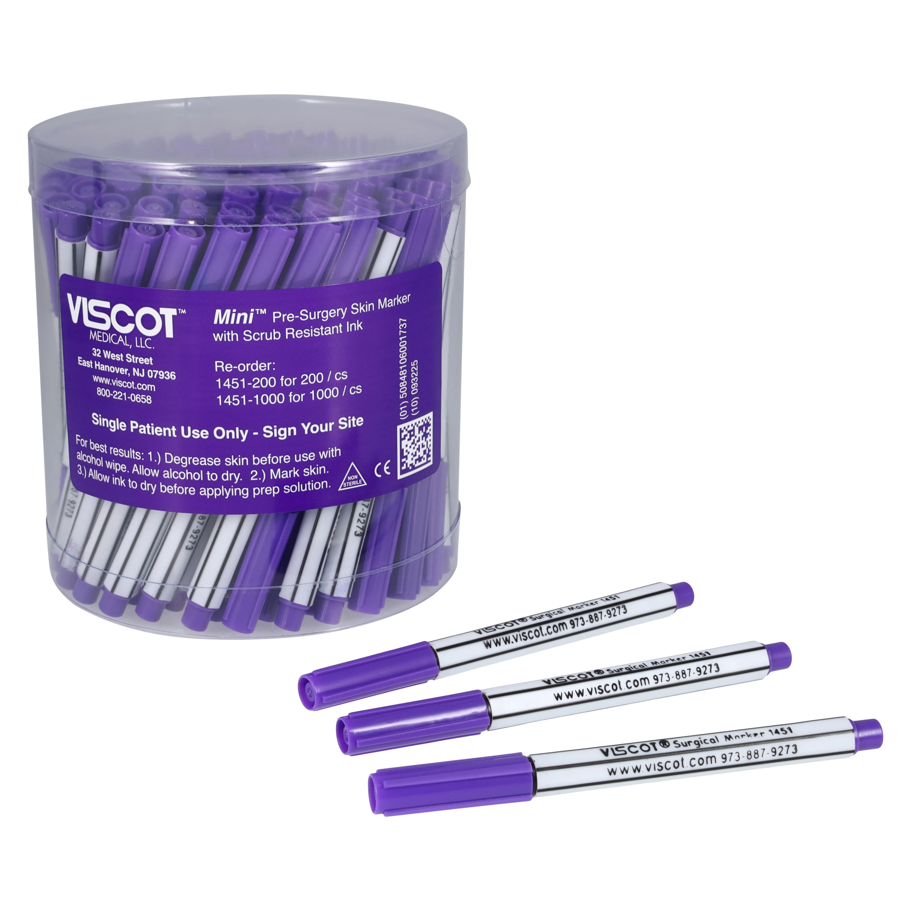 Viscot Medical Skin Marker, Fine/Regular Tip, Purple, Non-Sterile - Marker Skin Medical Viscot - Image 1